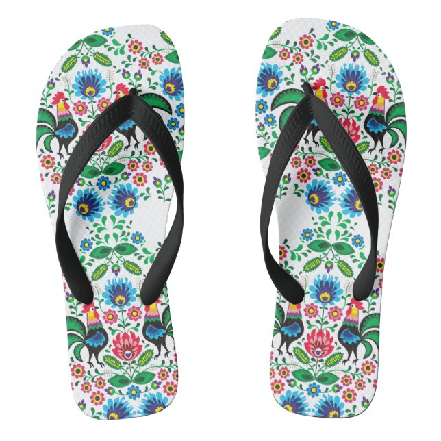 Chinelos Tênis de cano alto com ornamento tradicional polon (Pé da cama)