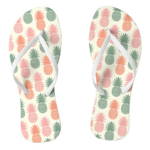 Chinelos Teste padrão 2 do abacaxi do vintage