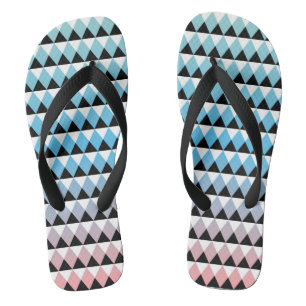 Chinelos Teste padrão asteca tribal de Ombre