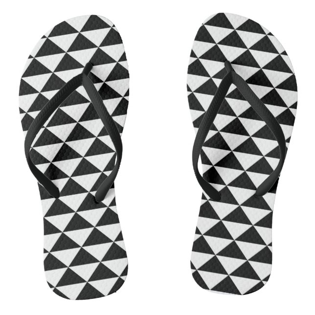 Chinelos Teste padrão tribal havaiano do triângulo do (Pé da cama)