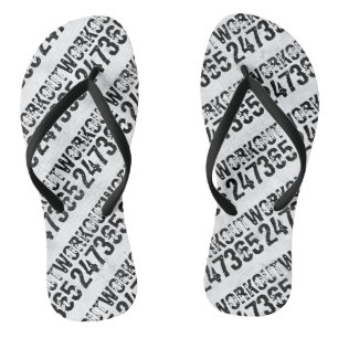 Chinelos Texto riscado vestido Workout 247365 rústico