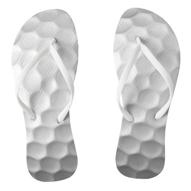 Chinelos Textura de Bola de Golfe Branca Com Alvéolos (Pé da cama)
