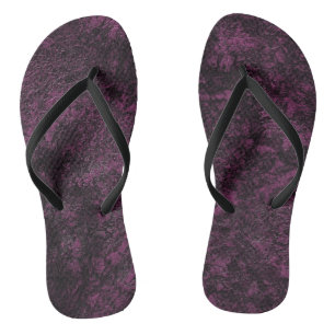Chinelos Textura de Leather Burgundy