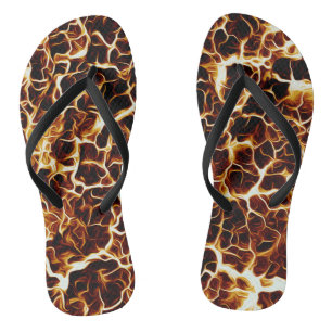 Chinelos Textura Faux Hot Lava