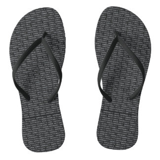 Chinelos The "Sardinian Script" Designer Flip Flops