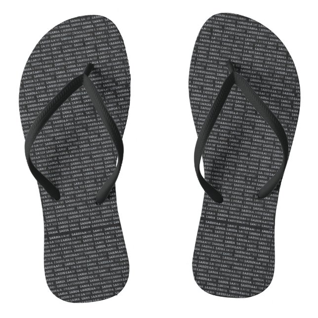 Chinelos The "Sardinian Script" Designer Flip Flops (Pé da cama)