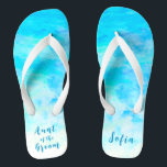 Chinelos Tia do Gradiente Azul de Aqua Minimalista do Groom<br><div class="desc">Esta Mínima Tia de Gradiente Azul Aqua dos chinelos do Groom é um presente memorável para os membros da festa de casamento: noiva, damas de honra, tia da noiva/noivo, madrinha de casamento... Eles adicionarão uma dose de na moda de brilho ao seu dia de casamento, festa de solteira ou outra...</div>