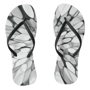 Chinelos Tie-dye preto e branco