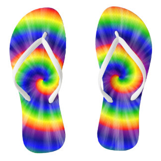 Chinelos Tie-Dye Starburst