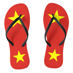 Chinelos Tirantes finos para adultos com a bandeira do Viet