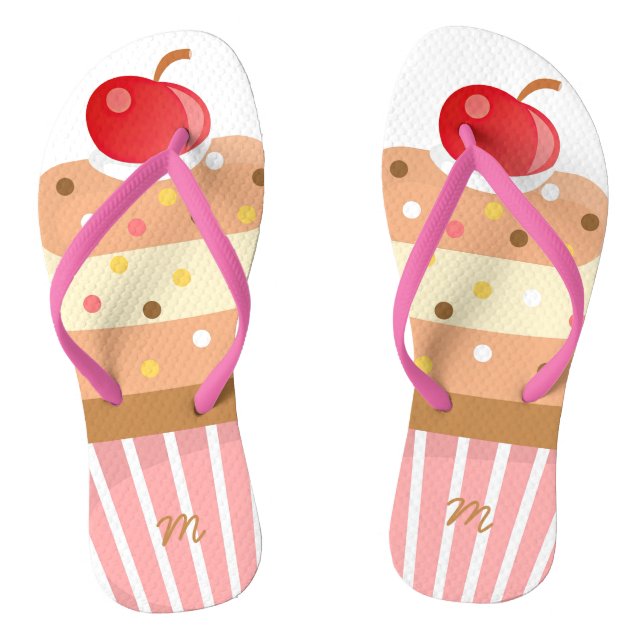 Chinelos Tongs Cup cake  (Pé da cama)