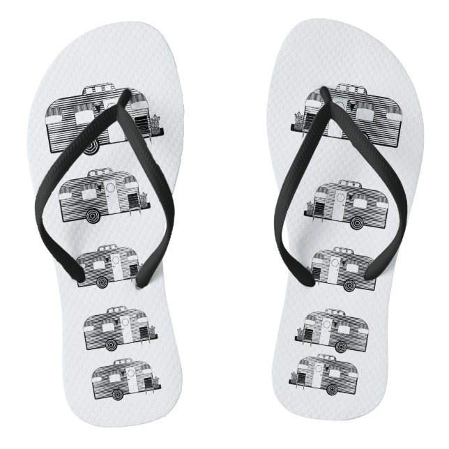 Chinelos Traveler Camper Caravan Thunder_Cove (Pé da cama)