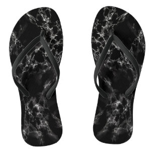 Chinelos Trendy Black Marble Stone