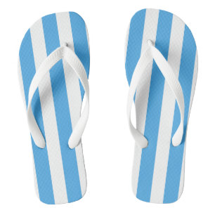 Chinelos Trendy Happy Summer Blue & White Wide Stripe