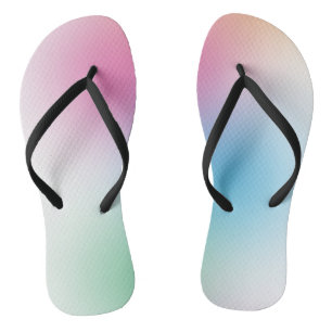 Chinelos Trendy Rainbow Colors Elegante Vermelho Cor-de-Ros