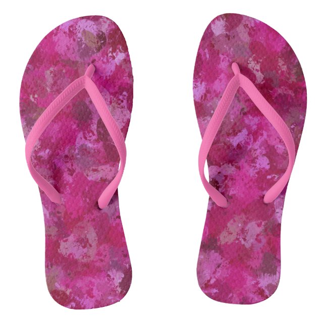 Chinelos Triângulos de rosa de repolho rosa 5080 (Pé da cama)