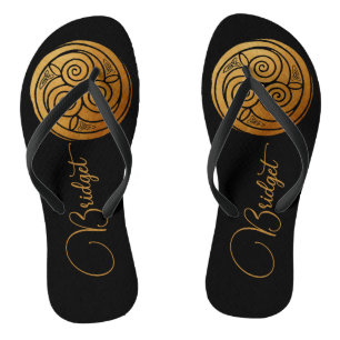 Chinelos Triple Celtic Knot Swirl Mandala Personalizado