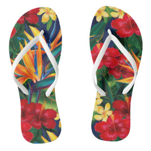 Chinelos Tropical Paraísa Havaiana Floral