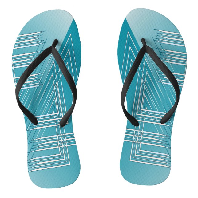 Chinelos Turquesa opaca branca (Pé da cama)