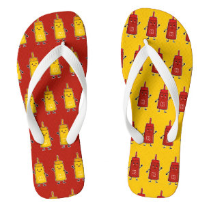 Chinelos Uma combinação perfeita: Ketchup & Mustard BFFs