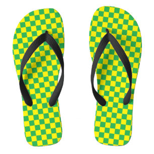 Chinelos Verde e amarelo verificados