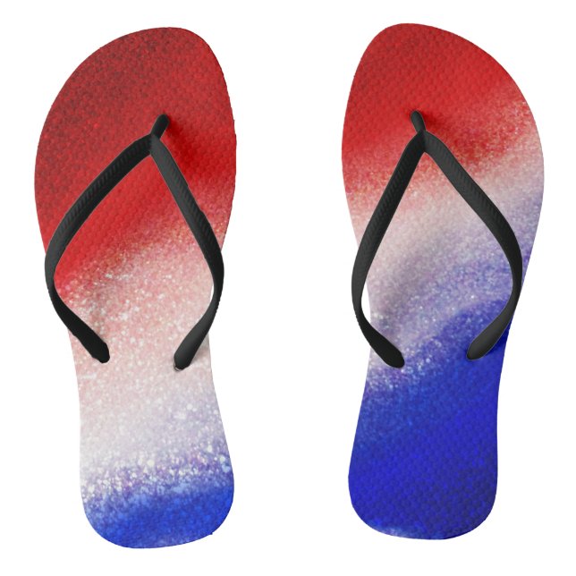 Chinelos Vermelho, Branco e Azul (Pé da cama)