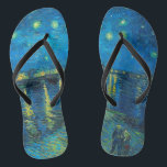 Chinelos Vincent Van Gogh Starry Night Sobre O Ródano<br><div class="desc">Vincent Van Gogh Starry Night Sobre O Ródano</div>