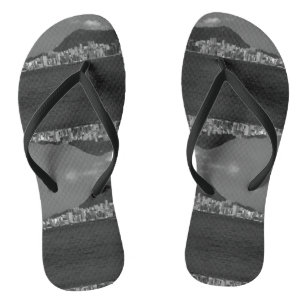 Chinelos Vintage China - Arranha-céus da baía de Hong Kong