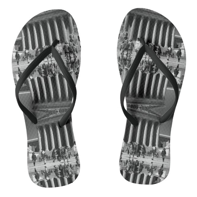 Chinelos Vintage EUA Washington Memorial Lincoln (Pé da cama)