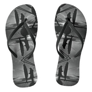 Chinelos Vintage USA Alaska — pesca de avião flutuante