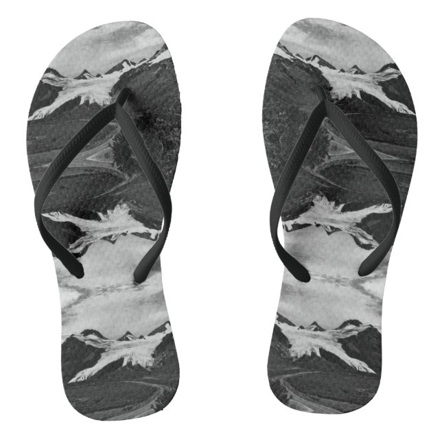 Chinelos Vintage USA Alaska Worthington Glaciar verão (Pé da cama)