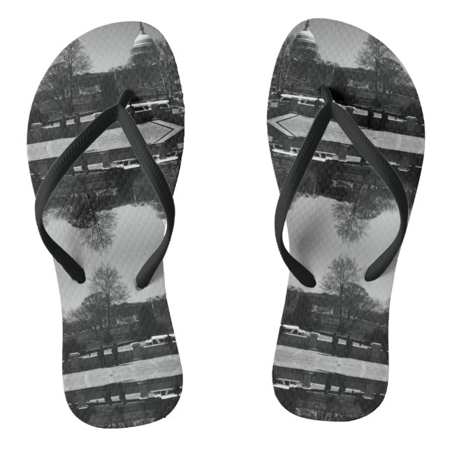 Chinelos Vintage USA Washington The Capitol Street Business (Pé da cama)