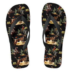 Chinelos Vintage Western Rodeo Evita Cowboy