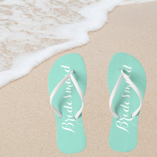 Chinelos Wedding Bridesmaid Trendy Seafoam (In Situ Beach)