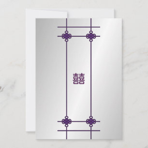 Chinês Conhece o Convite para Casamento de Felicid