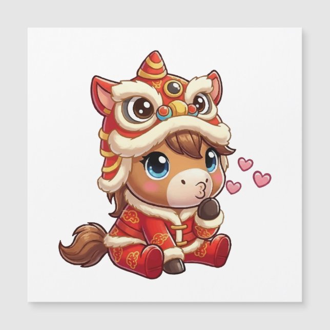 Chinese New Year Horse 2026 Zodiac (Frente)