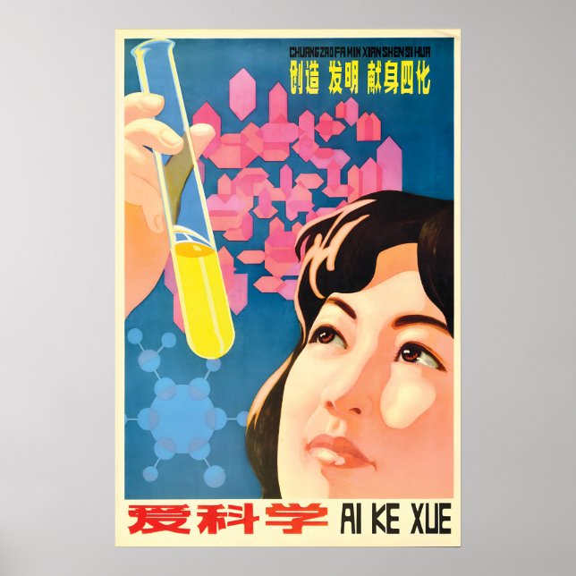 Chinese Propaganda Poster Creation, Invention (Frente)
