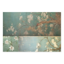 Chinoiserie Antiquada Verde e Blossomas de Maçã 1