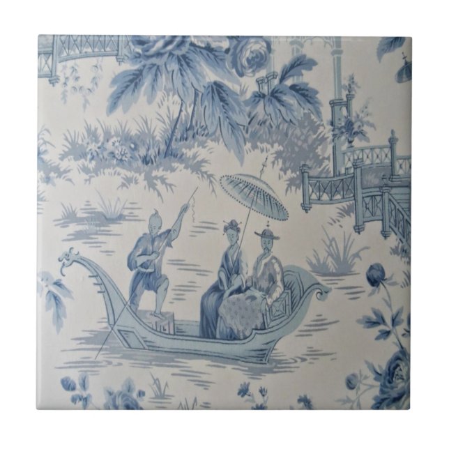 Chinoiserie azul e branca (Frente)