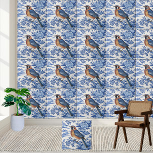 Chinoiserie Bird e Floral Azulejo