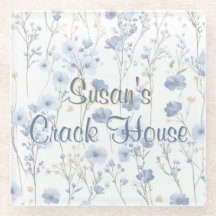 Chinoiserie Blue Toile Pavão Mahjong Personalizado