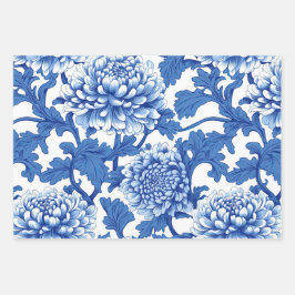 Chinoiserie Floral Azul e Branca