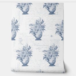 Chinoiserie Inglês Floral Blue e White