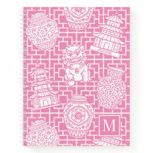 Chinoiserie Pagoda – Pink Preppy Asian Garden