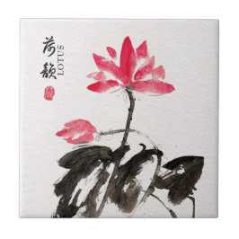 Chinoiserie Solta Aquarela Flores de Lotus