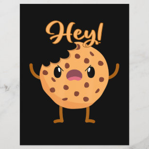 Chip Cookie Engraçado Uma Mordida Tirada