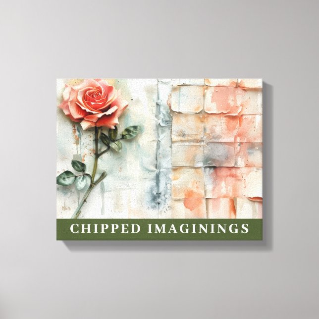CHIPPED IMAGININGS Stretched Canvas Print (Frente)