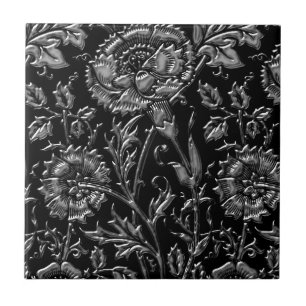 Chique floral de prata