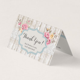 Chique Floral Russo Wood Vintage Obrigado