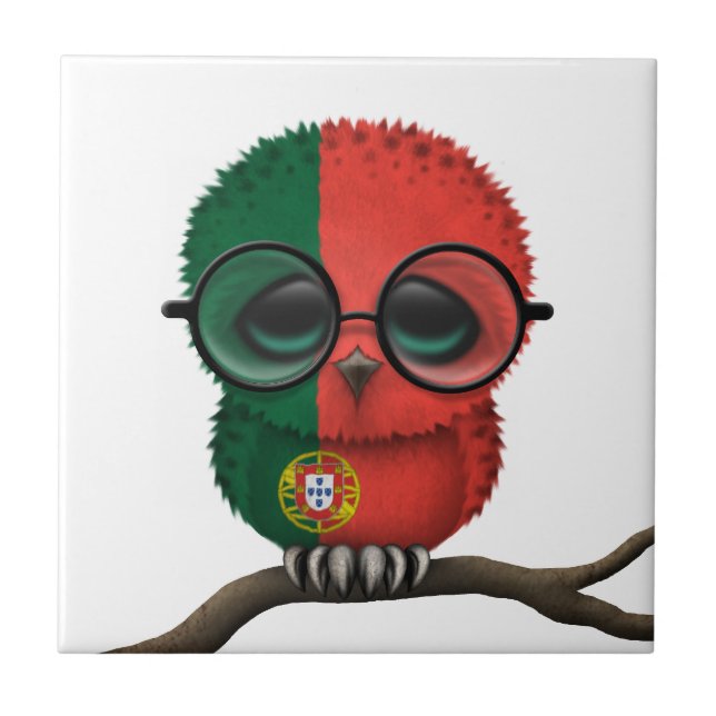 Chique português Nerdy customizável da coruja do (Frente)